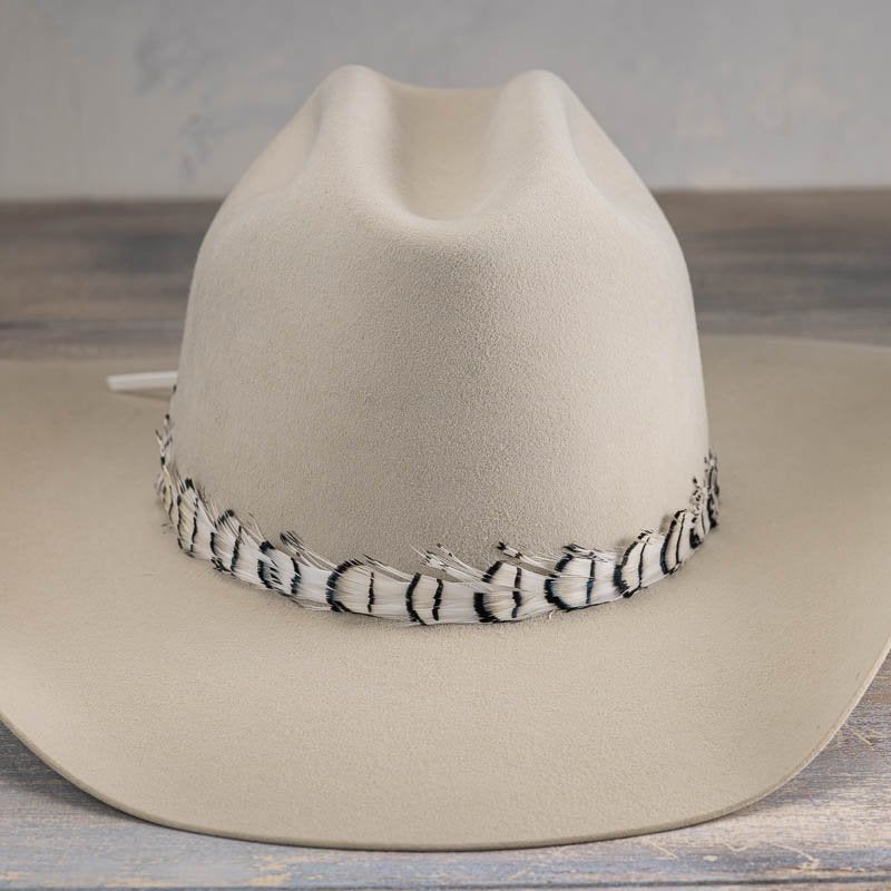 White Feather Hat Band - Luna