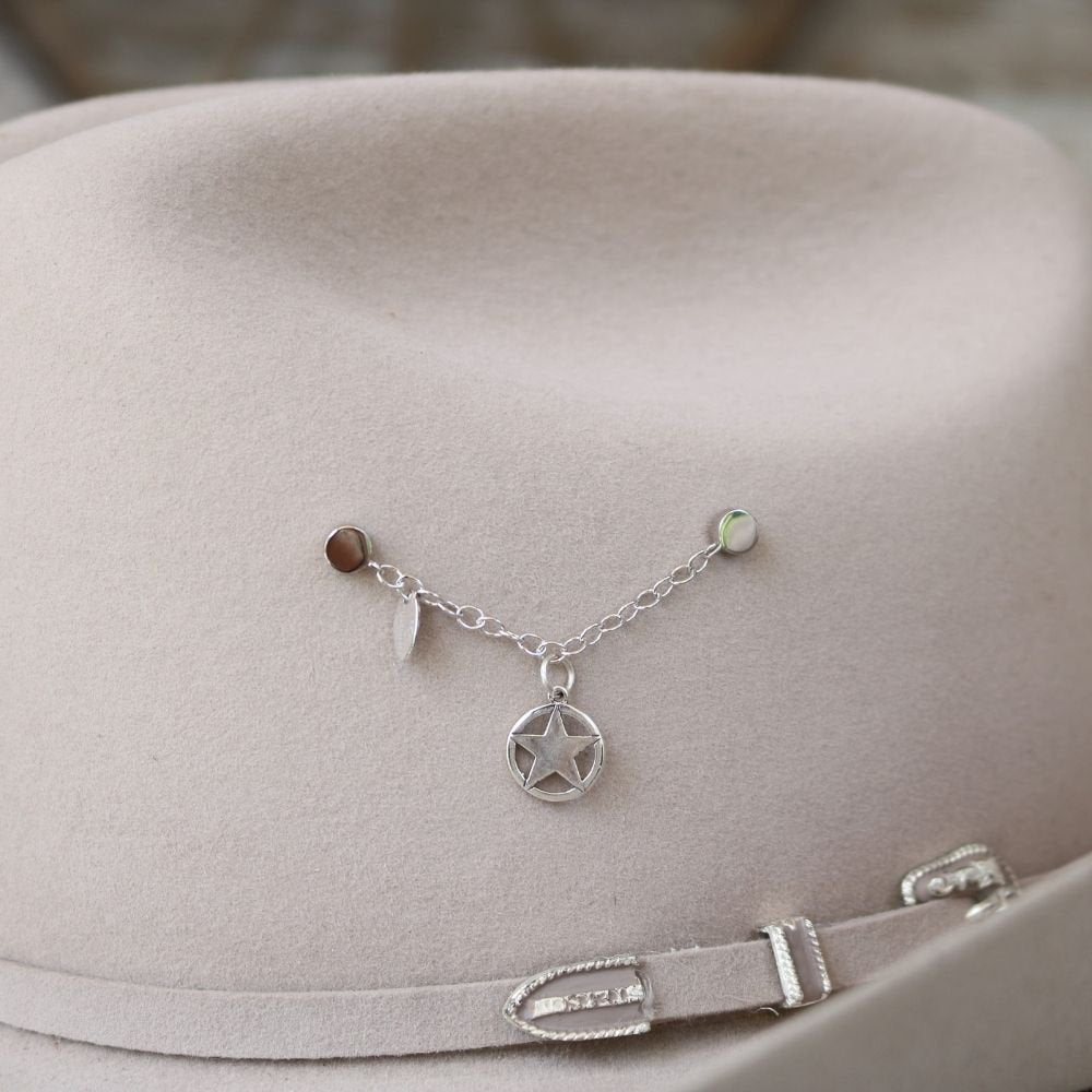 Sheriff Star Charm Sterling Silver