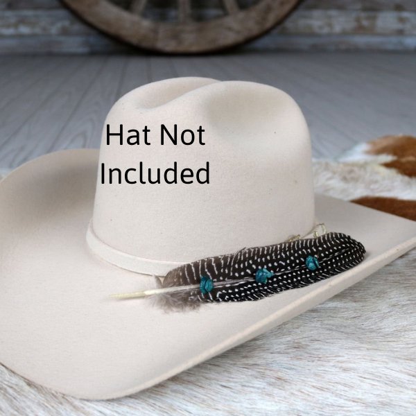 Turquoise Turkey Hat Feather