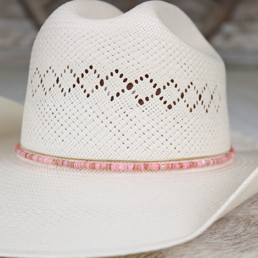 Pink Shell Hat Band - Mabel