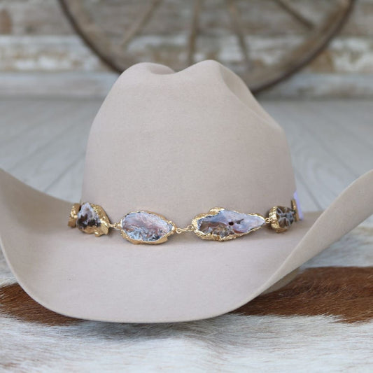 Agate Geode Slice Hat Band – Shiloh