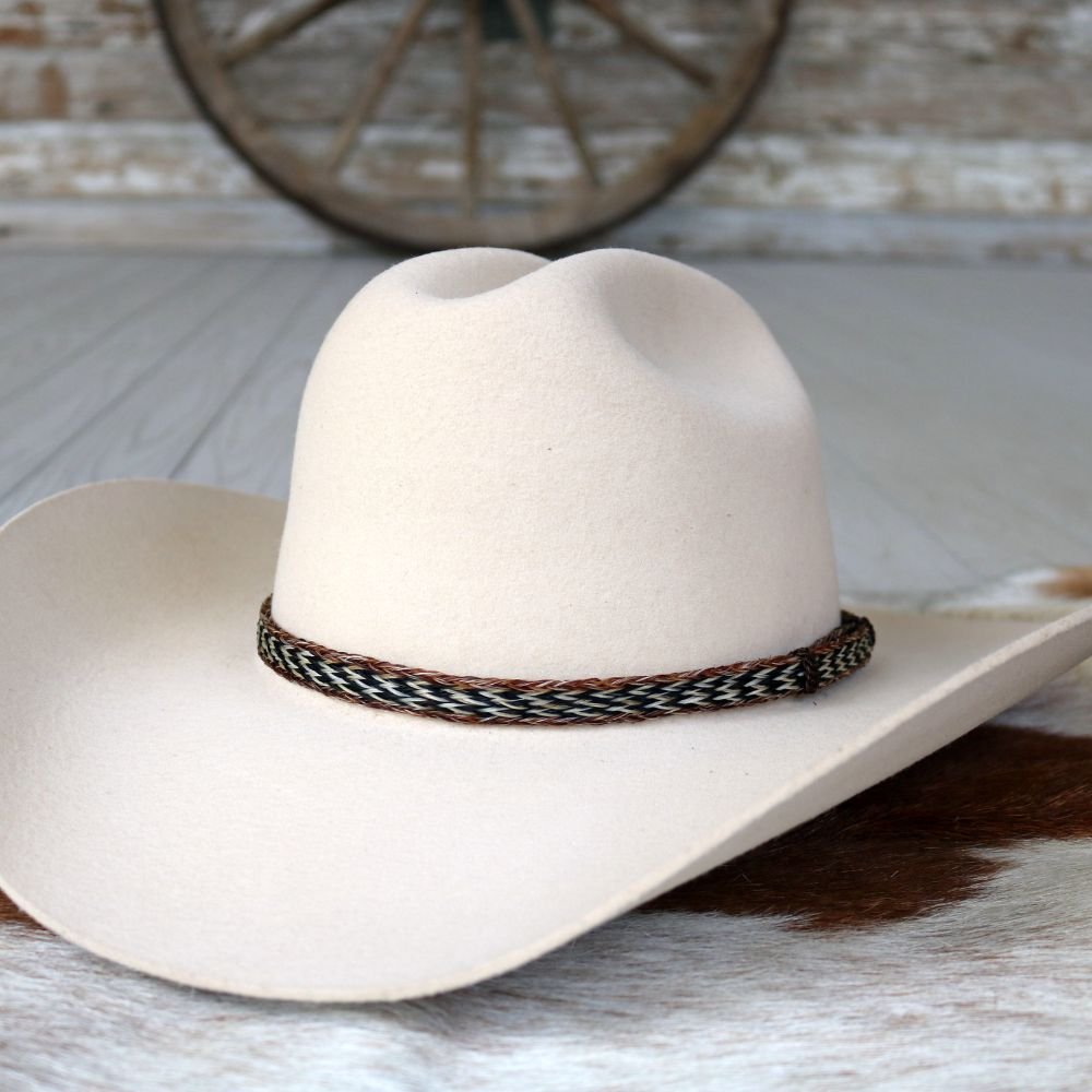 Horsehair Braided Hat Band - Buckskin