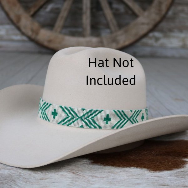 Western Beaded Hat Band - Oasis