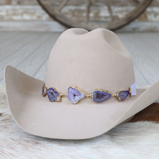 Agate Geode Slice Hat Band – Winnie