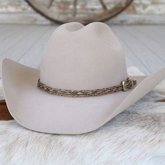 Horsehair 5 Strand Braided Buckle Hat Band - Highline