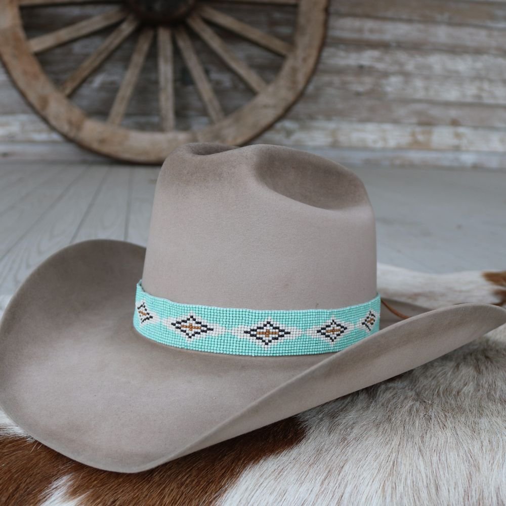 Western Beaded Hat Band - Paloma