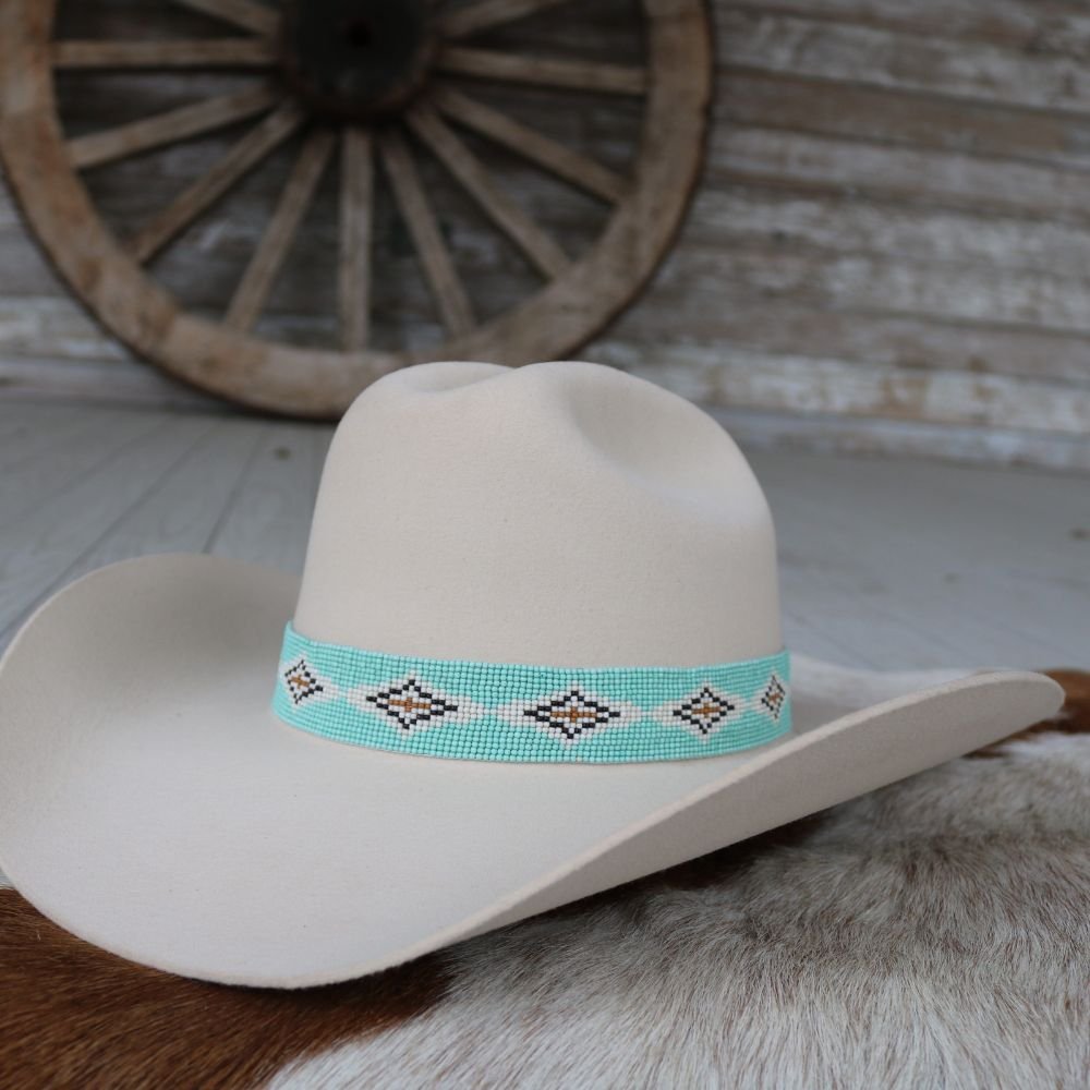 Western Beaded Hat Band - Paloma